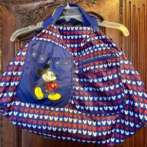 Disney Red White and Blue Mickey Mouse Kids Travel Bag